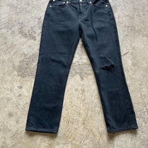 Agolde Black women’s Straight Leg Jeans